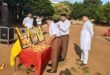 राष्ट्रभक्ति मय हुआ सम्पूर्ण क्षेत्र, घोष वादन के साथ कदम ताल करते निकले स्वयंसेवक
